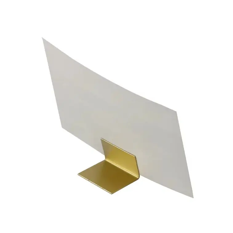 Ins Metal Copper Gold Sign Stand Desk Label Holder Stand