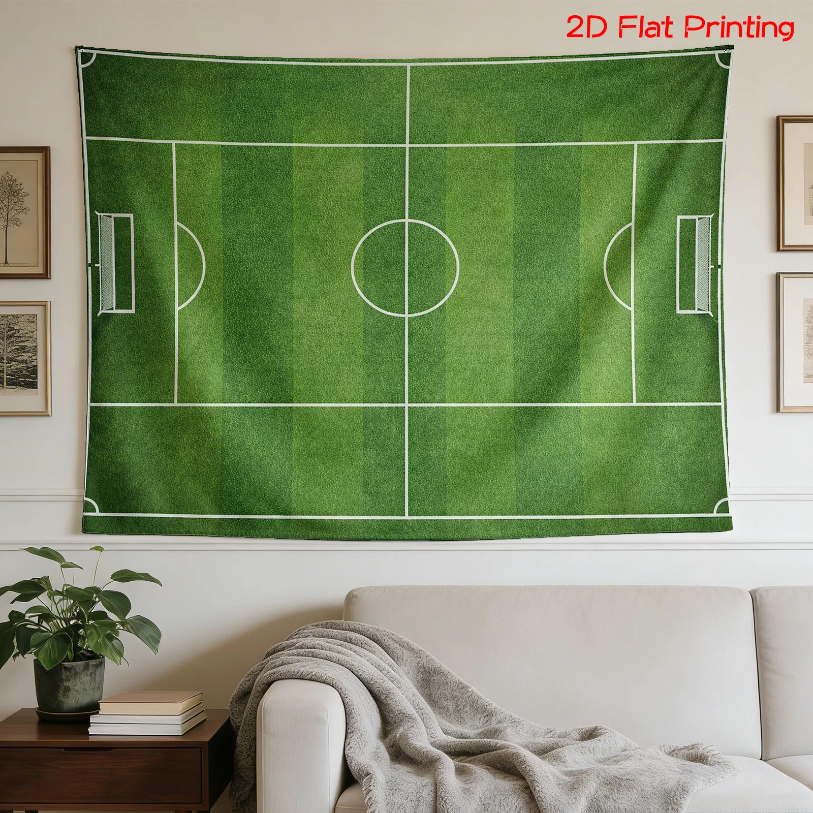 Giant Soccer Football Field Tapestry Wall Hanging Sports Decor Fan Gift Room Decoration 180x320cm Living Room