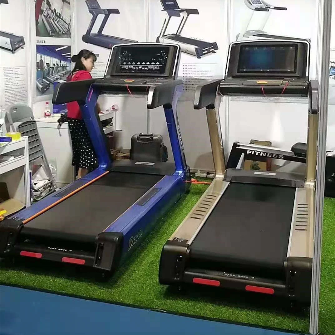 2025 Gym Fitness Equipment Commercial Running Machine Motorized Manual  21.5 Inch LED Screen  Treadmill Machine