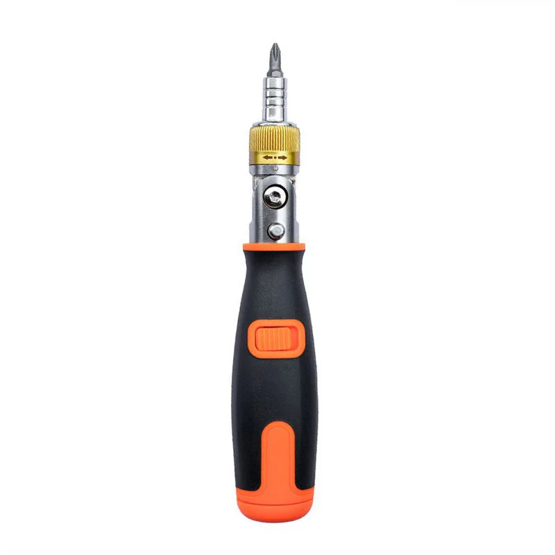 Ratchet screwdriver, bidirectional multi angle functional set, 10 in 1 portable plum blossom screwdriver with magnetic screwdriv