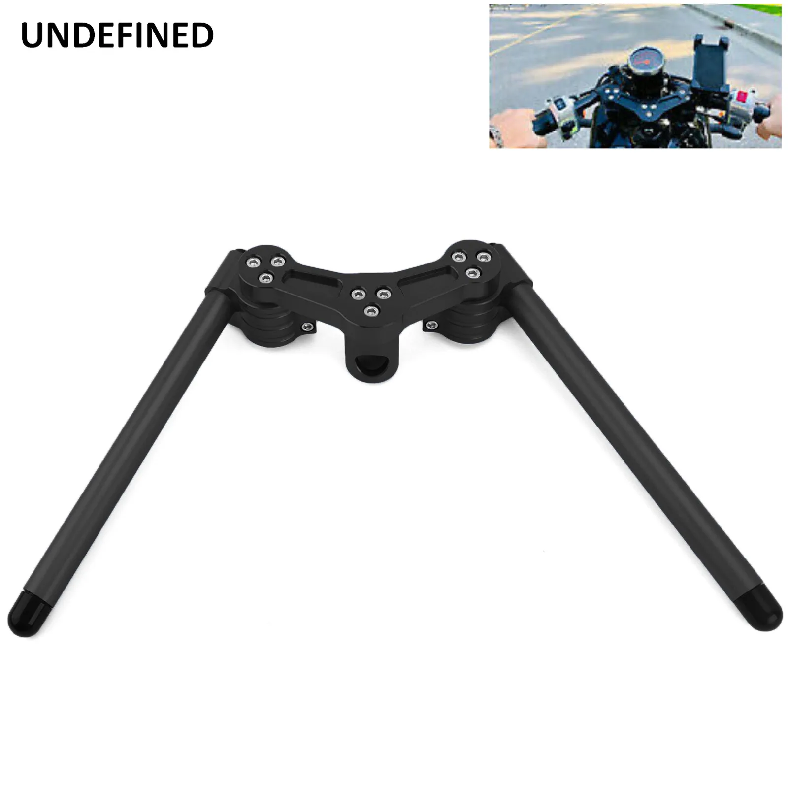 

CNC Black Handlebars For Honda Ruckus Zoomer NPS50 Scooter Adjustable Aluminum Handle Bars Modified Parts Accessories