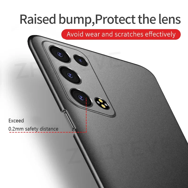 For Reno6 Pro Case ZROTEVE Slim Matte Hard PC Cover For Oppo Reno 8 7 6 5 Z 7Z 5Z Pro Plus Reno5 Reno7 Reno8 Lite Phone Cases