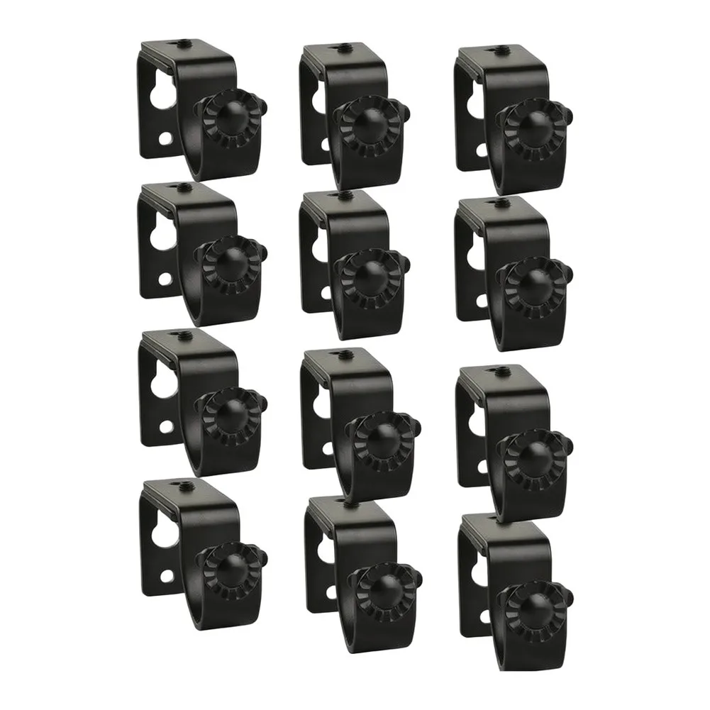 Indoor Adjustable Wall Mount Curtain Rod Brackets Compatible with Most Curtain Rod Sizes Includes Mounting Hardware