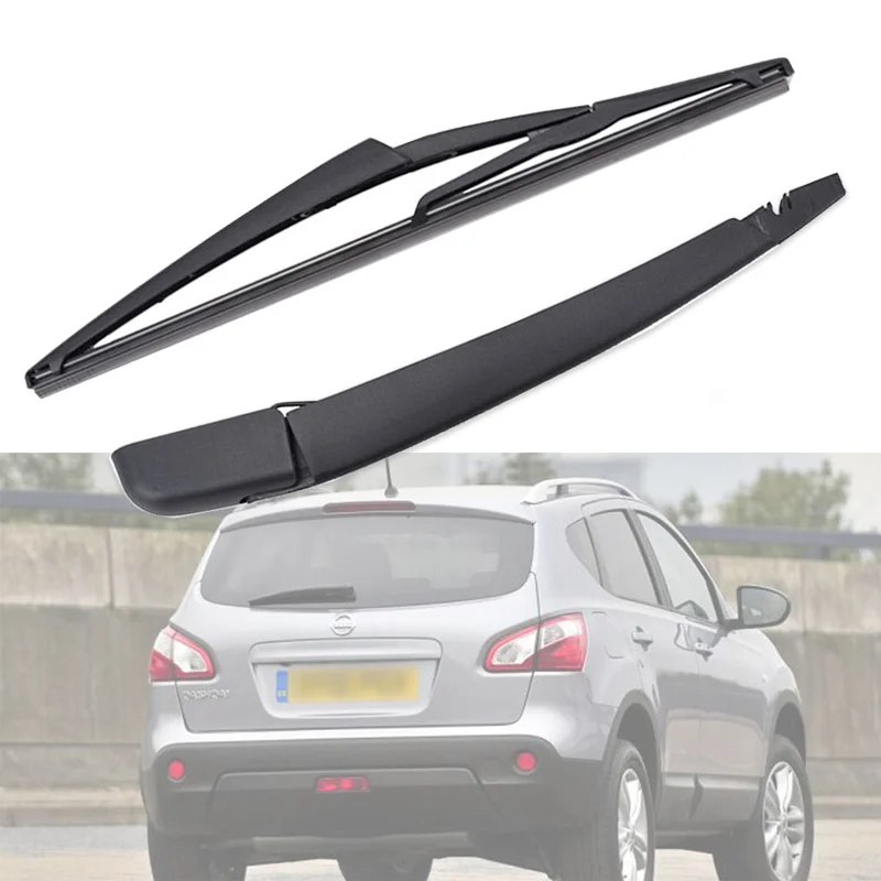 Rear Wiper Blade and Arm for Nissan Qashqai J10 J11 2006-2020 Rogue Pathfinder Windshield Back Wiper Blade Arm 28780-3JA0A