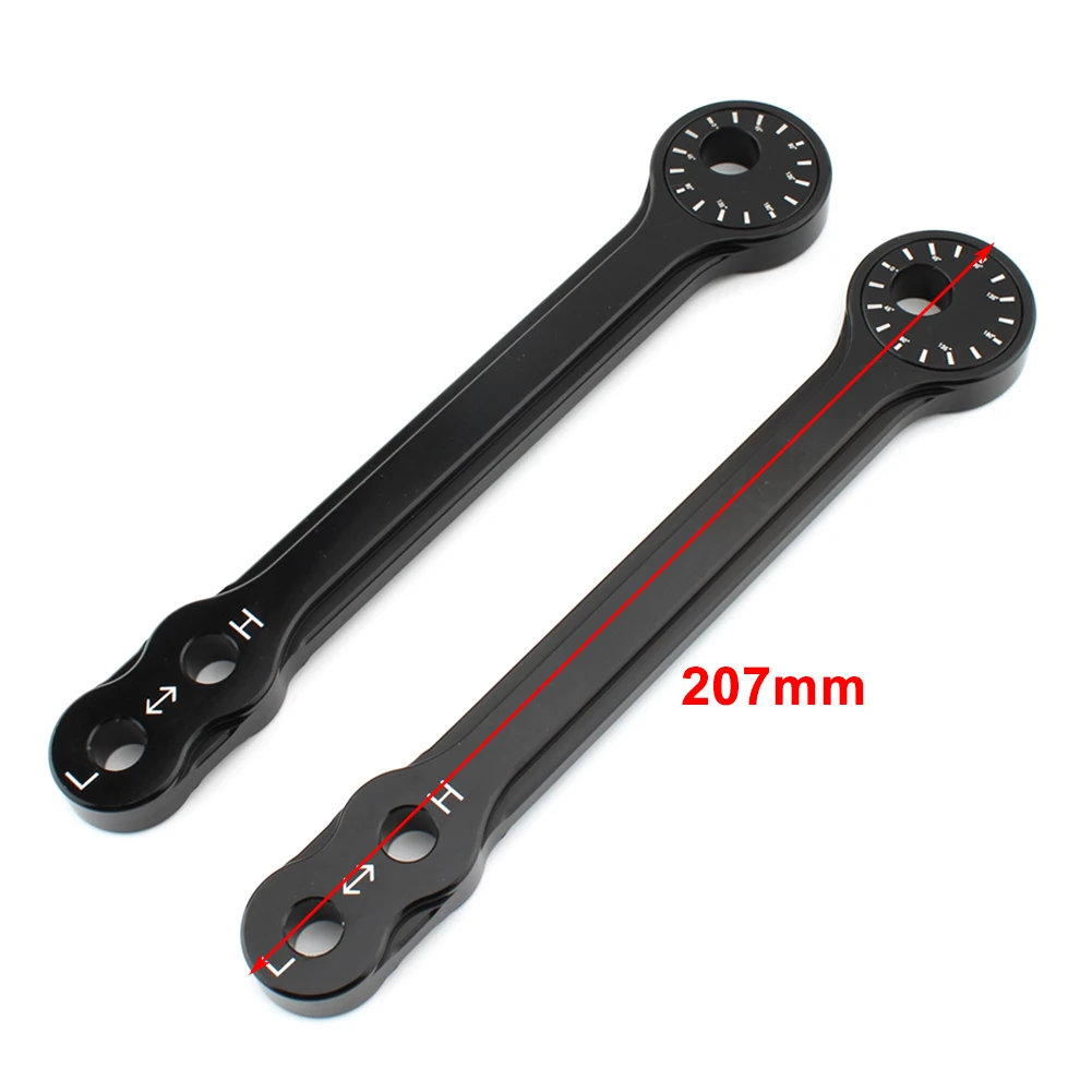 2x Motor Rear Suspension Linkager Lowering Kit Adjustable Aluminum For Kawasaki Ninja 400 250 Z400 Z250 2013-2023