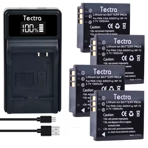 1500Ah CGA-S005E DMW-BCC12 DB-60 DB-65 BP-DC4 NP70 Battery for Panasonic Lumix DMC-FX180 DMC-LX1 DMC-LX2 LX3 FS1 FS2 FX01 FX07