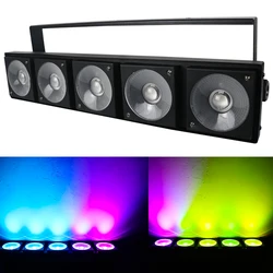 stephanie Led 5x30w RGBW Wash Lights Table Lamp 5-Head Matrix Horse Racing Effect DJ Bar Club Sound Music Party DMX Control