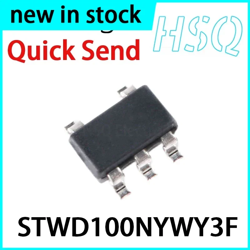 1PCS Novo STWD100NYWY3F com impressão em tela WNY S0T23-5 MCU Power Monitoring IC Chip