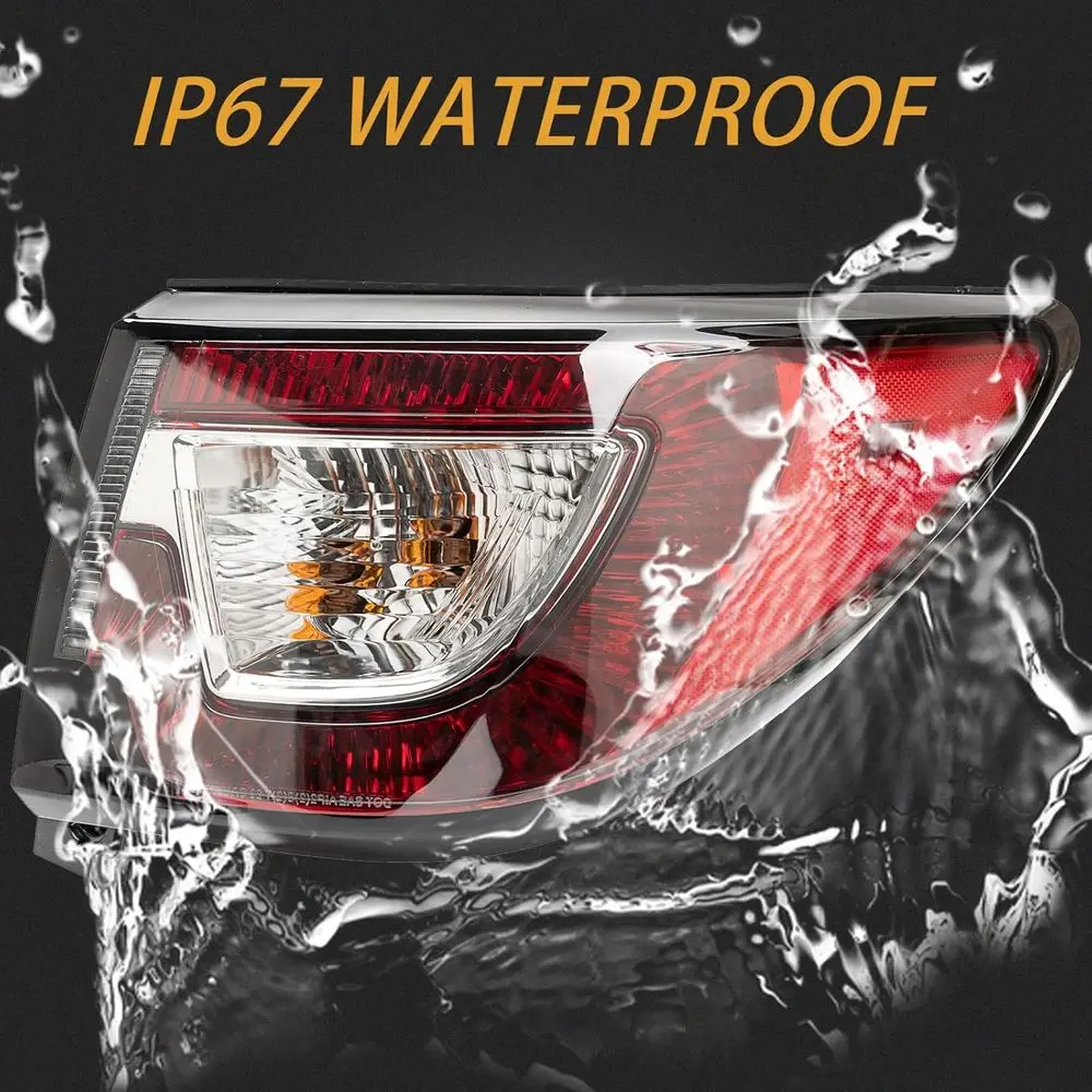 2013-2017 Chevy Traverse Right Side Rear Brake Lamp Assembly with Bulb and Wiring Harness for Passenger Side