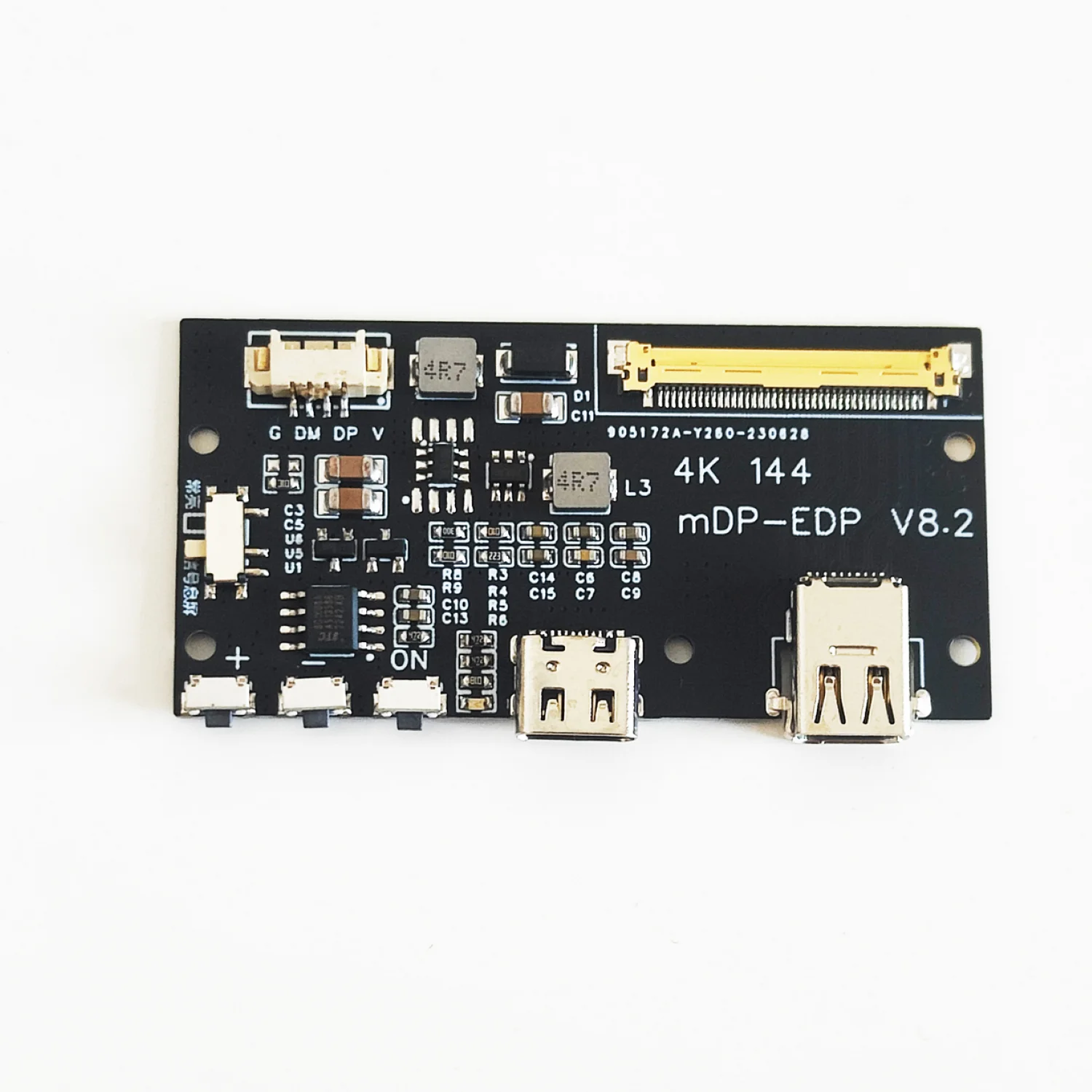 miniDP to eDP 4K 120HZ driver board 4K 2K 1080P turn board for portable monitor