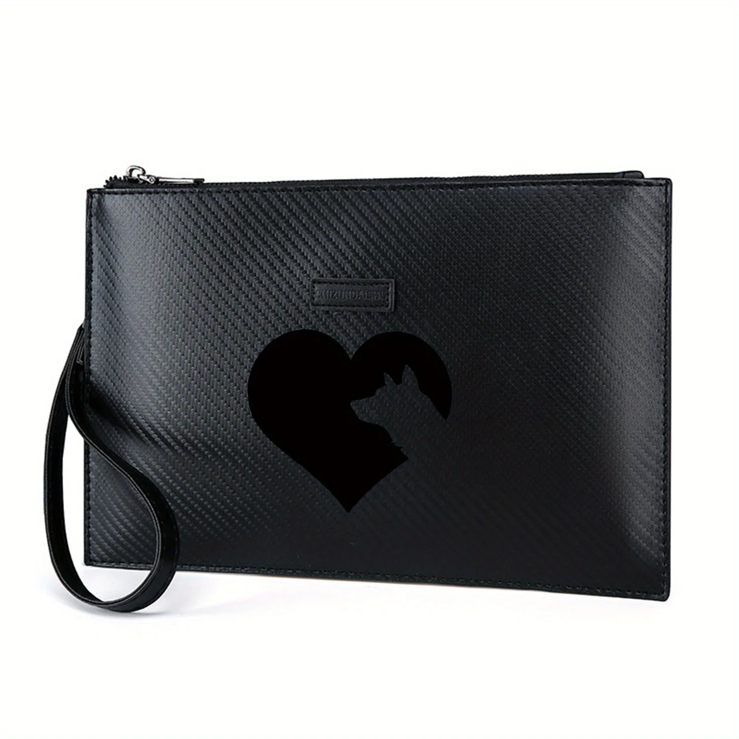 Темный,черный, космический, тени, недействительный. Элегантная мужская сумка из искусственной кожи с принтом, модная и практичная для повседневной носки