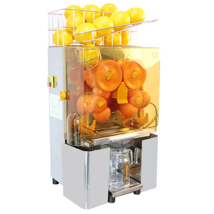 Commercial automatic feed orange juice juicer