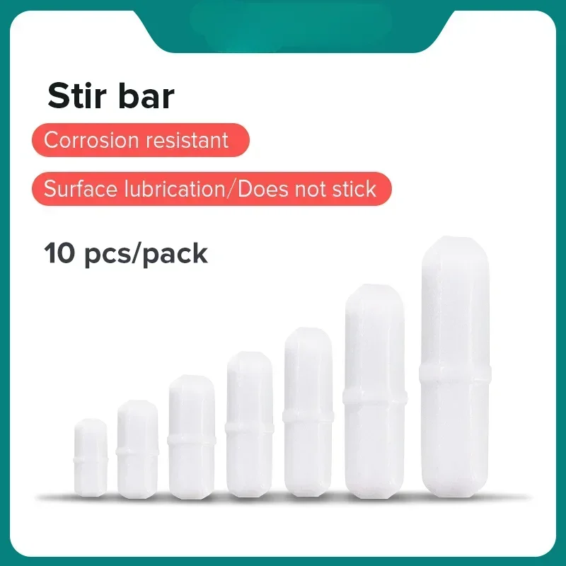 

Magnetic Stirrer Stir Bar Size 15mm 20mm 25mm 28mm 30mm 35mm PTFE Magnetic Stirrer Mixer Stir Bars 10 pcs