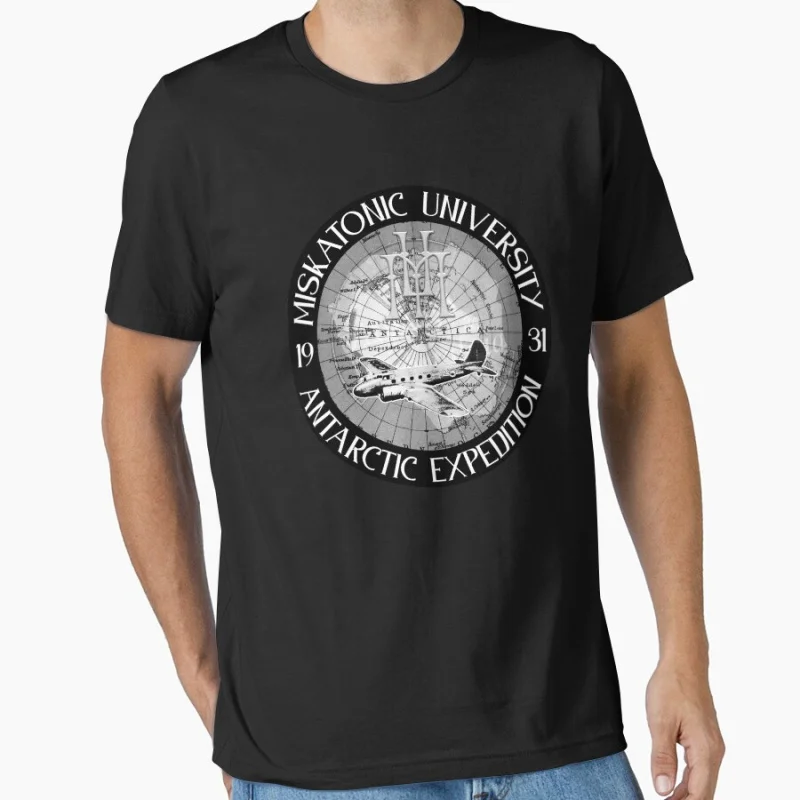 Miskatonic University Antarctic Expedition 1931 Halloween Gift T shirt Large size Tops Horror Cthulhu Scifi Printed clothes