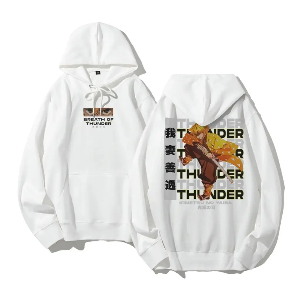鬼滅の刃 我妻善逸 パーカー メンズ レディース アニメ コスプレ スウェットシャツ 2026 秋冬 カジュアル ストリートウェア パーカー ユニセックス