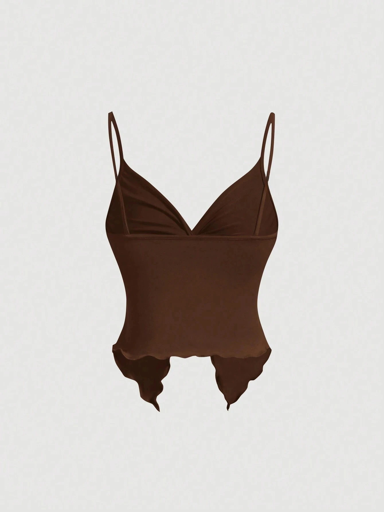 بلوزة نسائية غير رسمية متقاطعة من الأمام بلون سادة مثيرة بدون ظهر بقصة ضيقة بدون أكمام ملابس خروج لصيف 2025