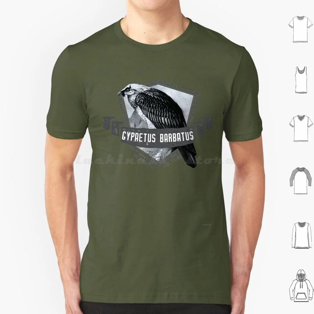 Bearded Vulture Vintage T Shirt Cotton Men Women DIY Print Vulture Bearded Vulture Lammergeier Lammergeyer Ossifrage Bird Bird