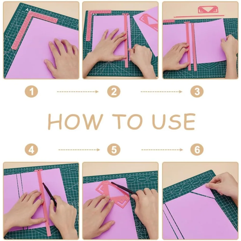 مجموع 18 قطعة أداة تجليد الكتب أداة تجليد الكتب سهلة سكرابوكينغ أداة T-شكل الحكام غلاف الكتاب دليل لصنع الكتب مع العمود الفقري #5