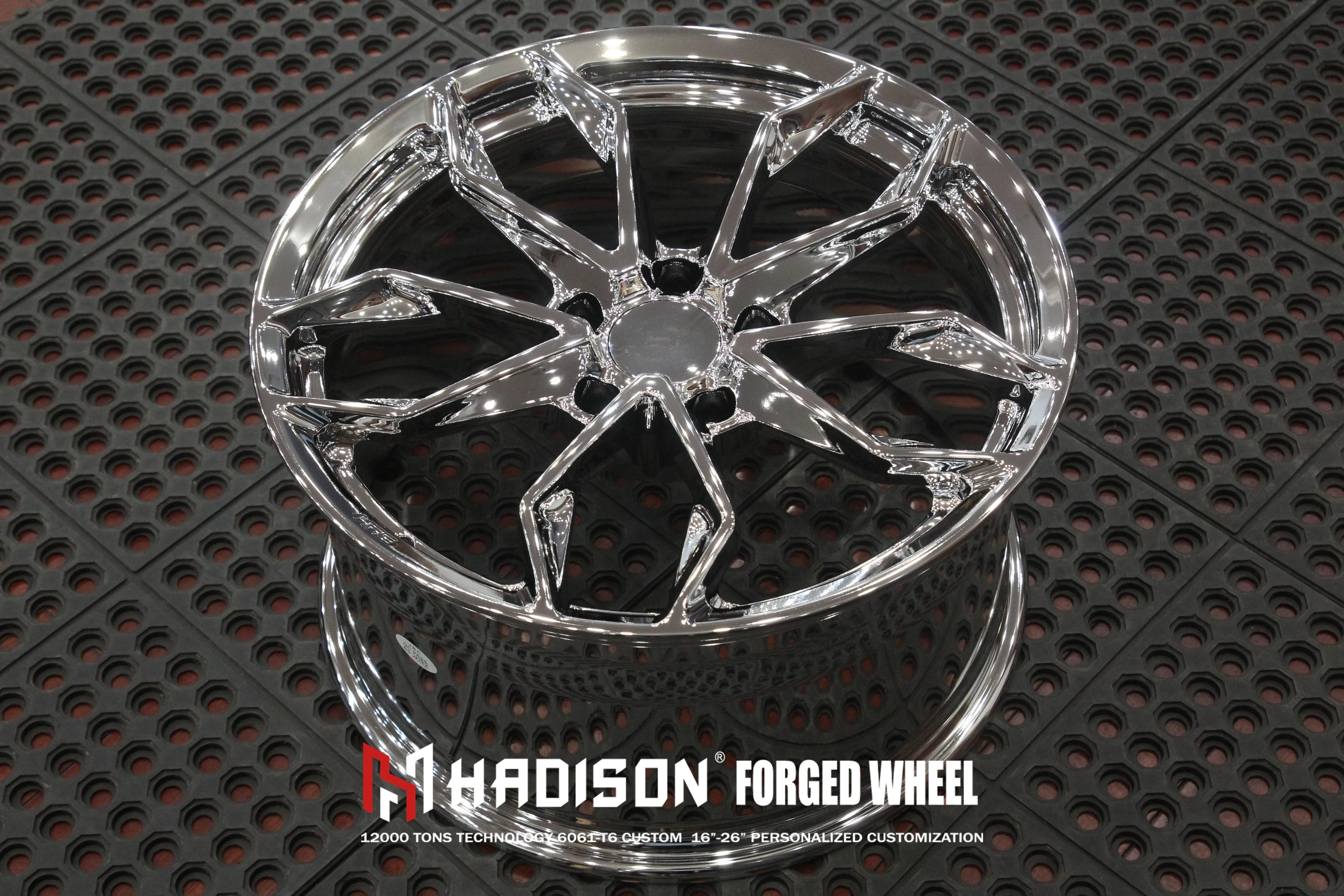 HADISON Custom High Polish Chrome Forged Alloy Wheels 18 19 20 21 Inch 5x114.3 Sport Luxury Rims for Maserati Ghibli M157