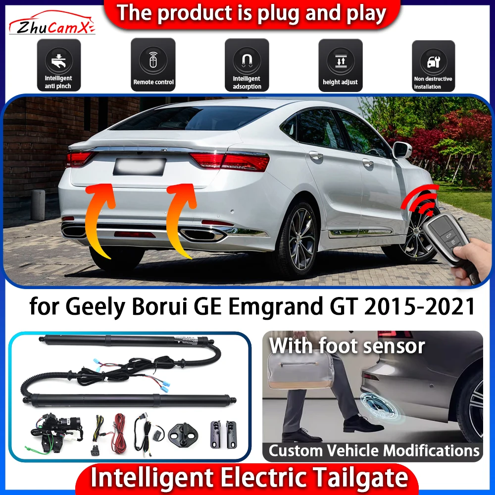 Smart Powered Tailgate System for Geely Borui GE Emgrand GT 2015-2021 Automatic Intelligent Electric Trunk Lift Control Kit