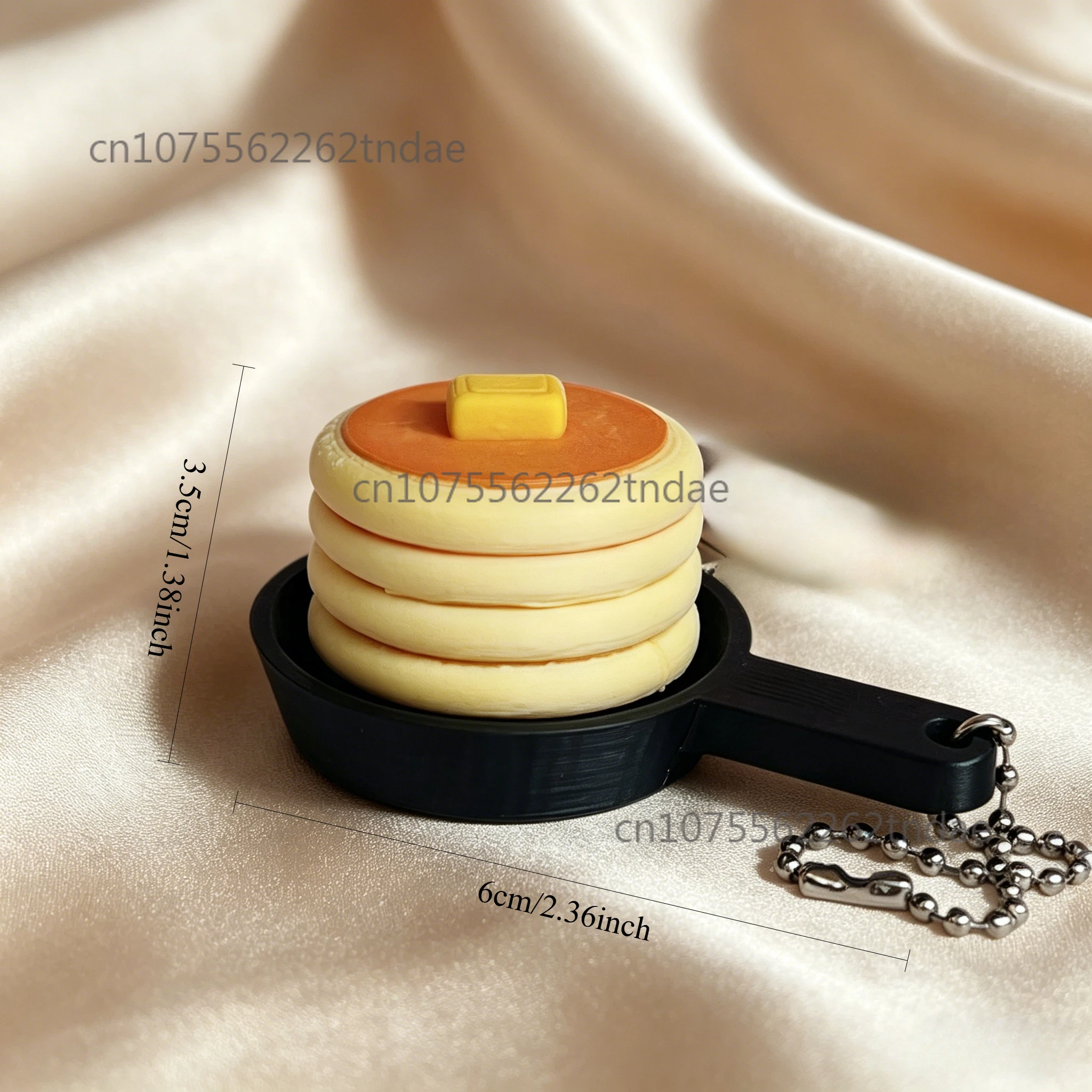 Cake Dessert Shape Keycap Clicker Keychain, 3D Printed