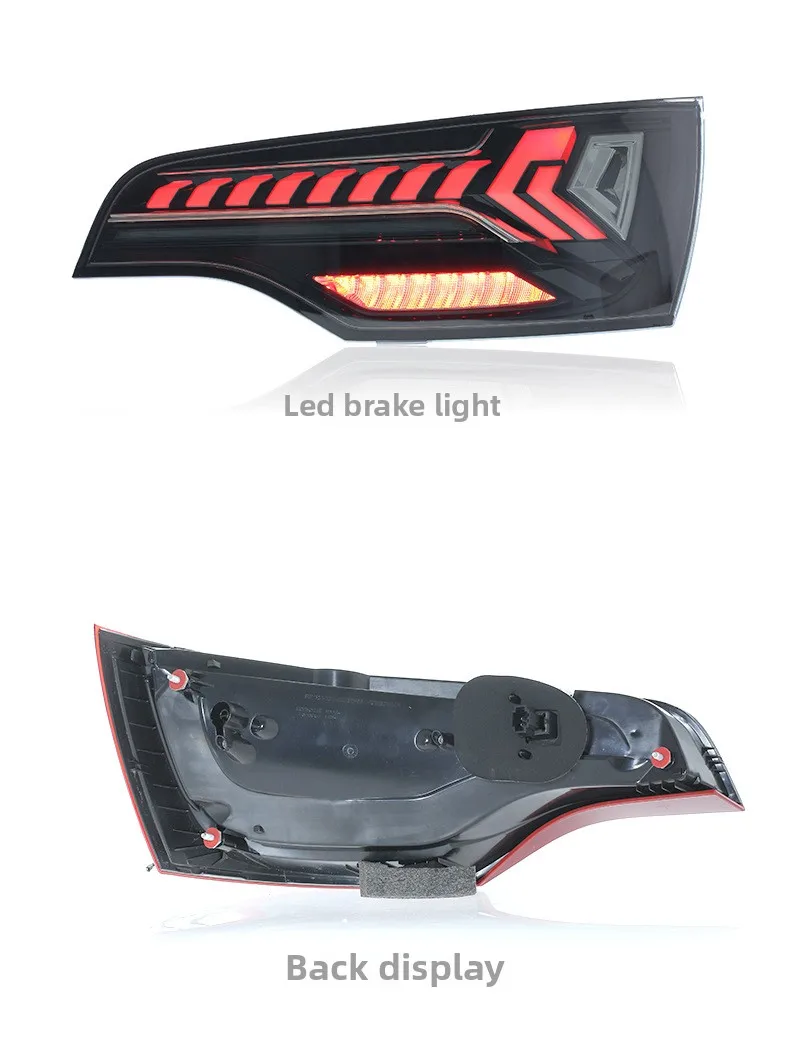Car Tail Light For Audi Q7 2006-2015 Rear Lamp LED Lights Turn Signal Brake Reversing Fog Light Car Accessories Plug And Play 4