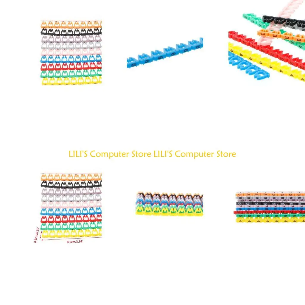 

A52B Cable Label Mark Colorful Numeric Cable Label Mark For RJ45 RJ11 RJ12