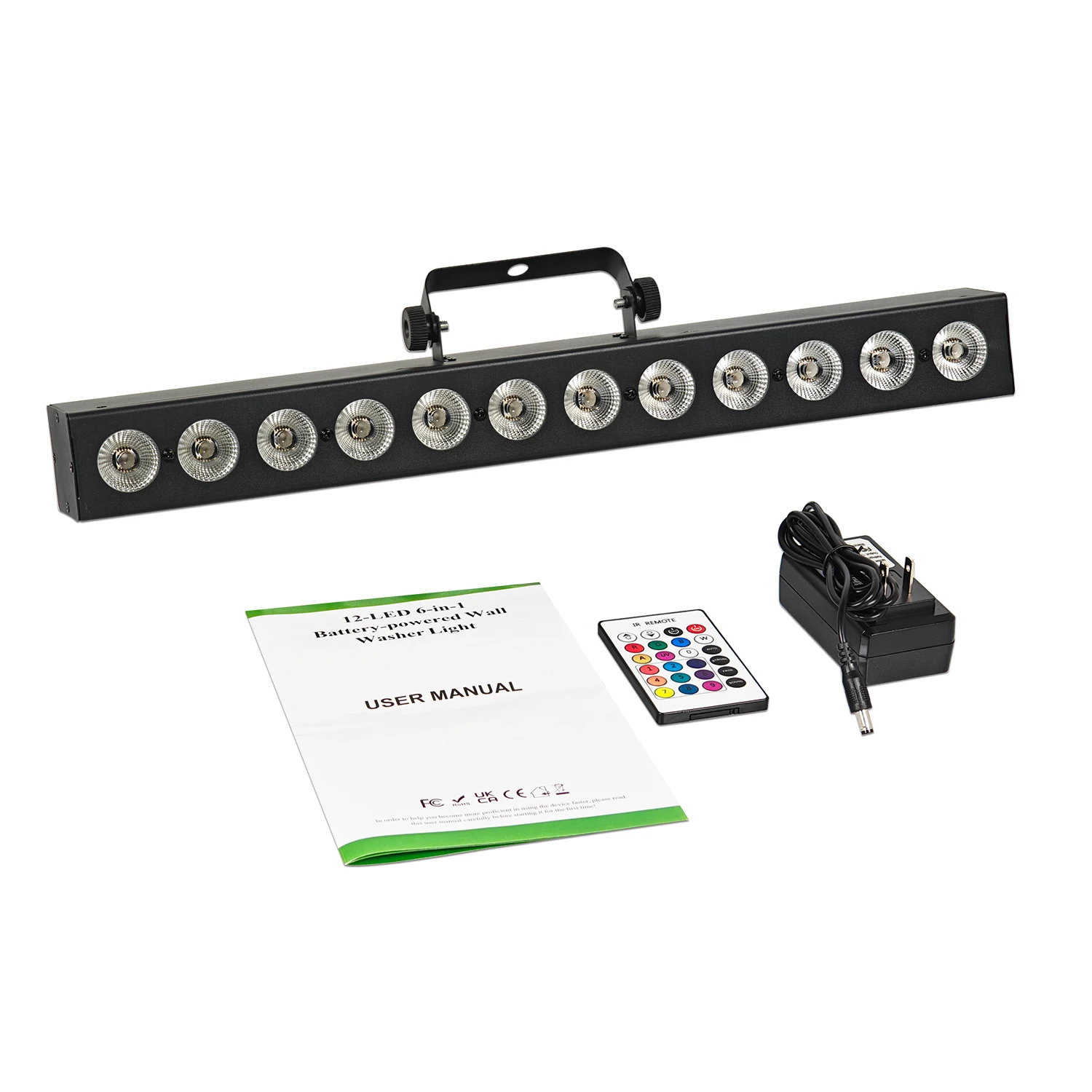 

12x18w Rechargeable Stage Light RGBWA+UV 6IN1 LED Battery Wall Washer DMX512 Dj Lighting With Remote