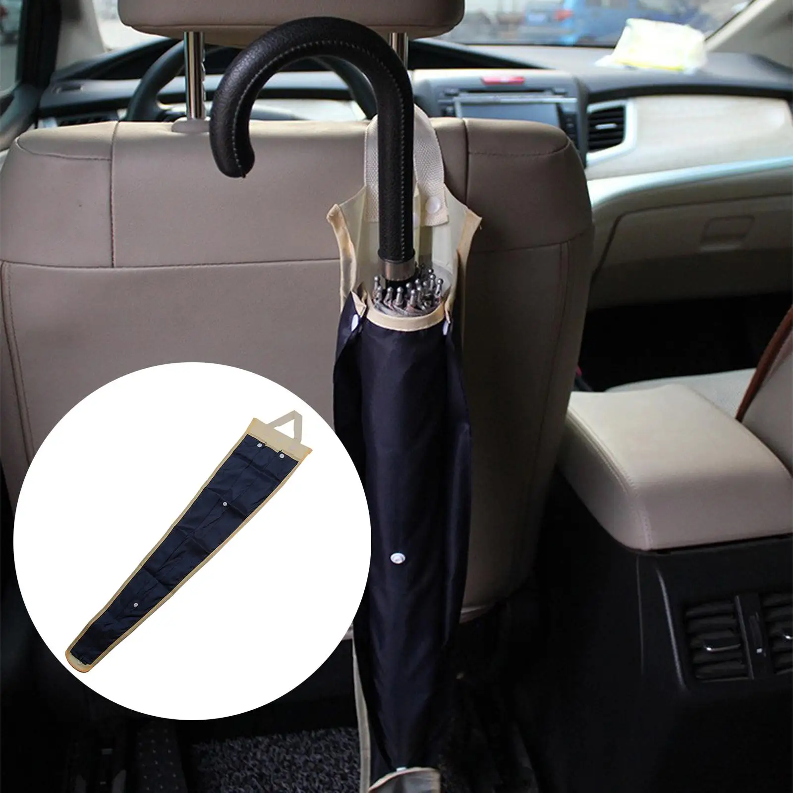 Umbrella Folding Adjustable Multifunction Waterproof Inside Polyester Cloth Organizer Durable Cover for Seat Back Truck