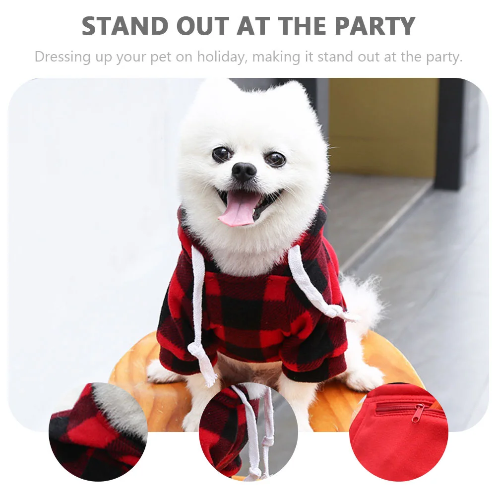 

Pet Christmas Coat Cosplay Clothes Dog Shirts for Large Dogs Warm Festival Costume Winter Cloak