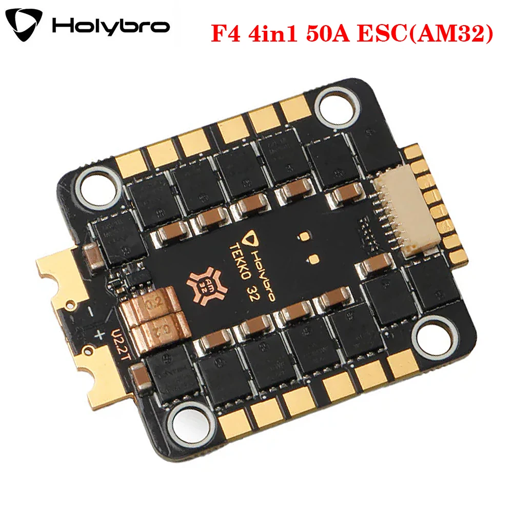 

Holybro Tekko32 F4 4in1 50A ESC(AM32) 4-6S Lipo Supports DShot 150/300/600/1200 & MultiShot/OneShot/Proshot/PWM for RC FPV Drone