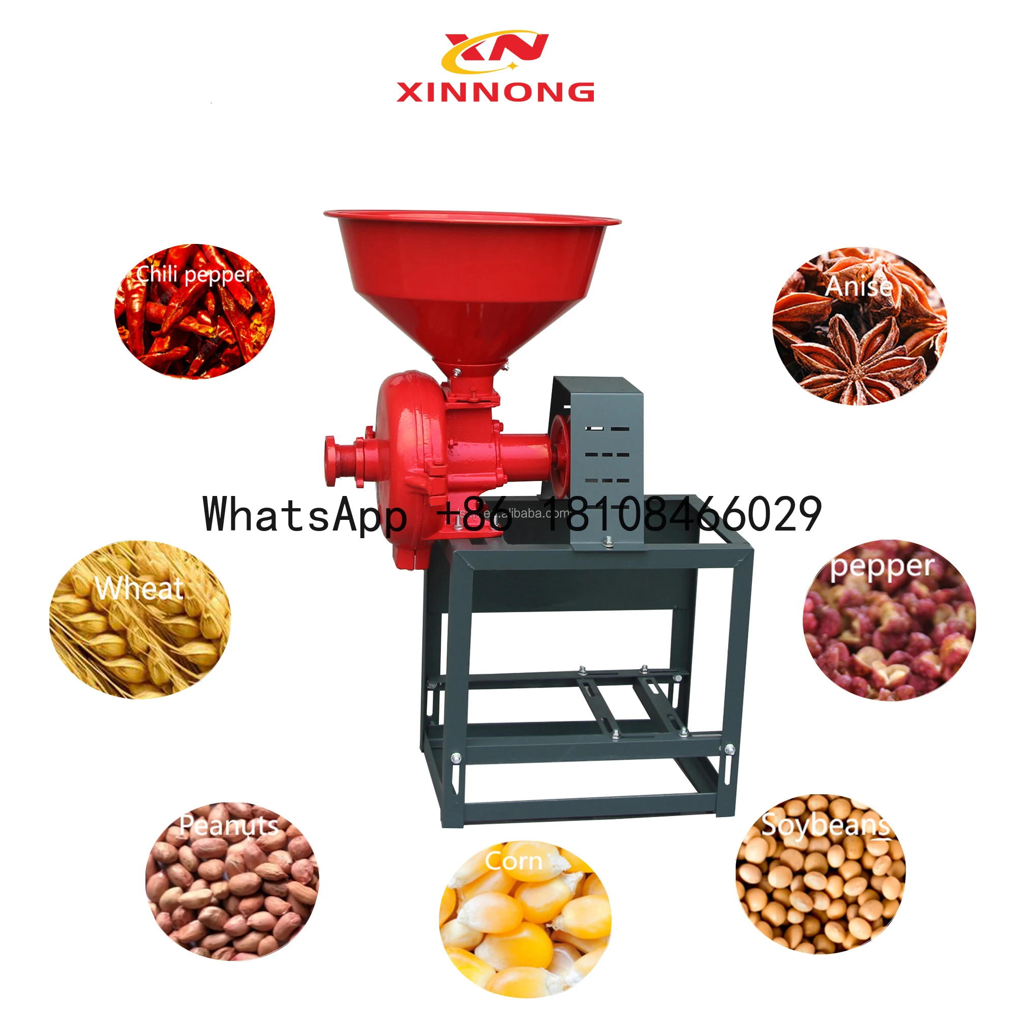 Factory-Priced Mini Wheat Pulverizer Mill New Molino De Granos Gasoline Engine/Electric Motor/Diesel Feed Processing Machines