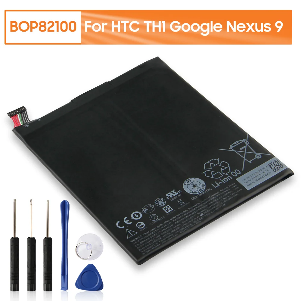 

Сменная батарея BOP 82100 B0P82100 для HTC TH1 Google Nexus 9 tablet PC 8,9 "с бесплатным инструментом
