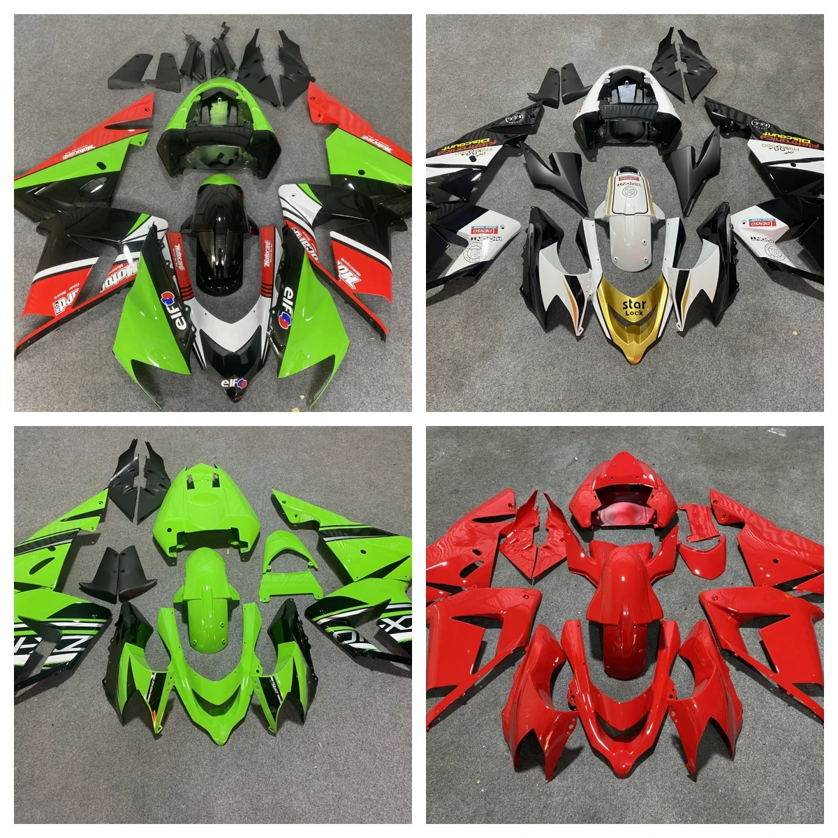 

New ABS Plastic Shell Motorcycle Fairing kit Fit For kawasaki Ninja ZX10R 2004 2005 04 05 10R ZX-10R zx-10 Custom bodywork zxmt