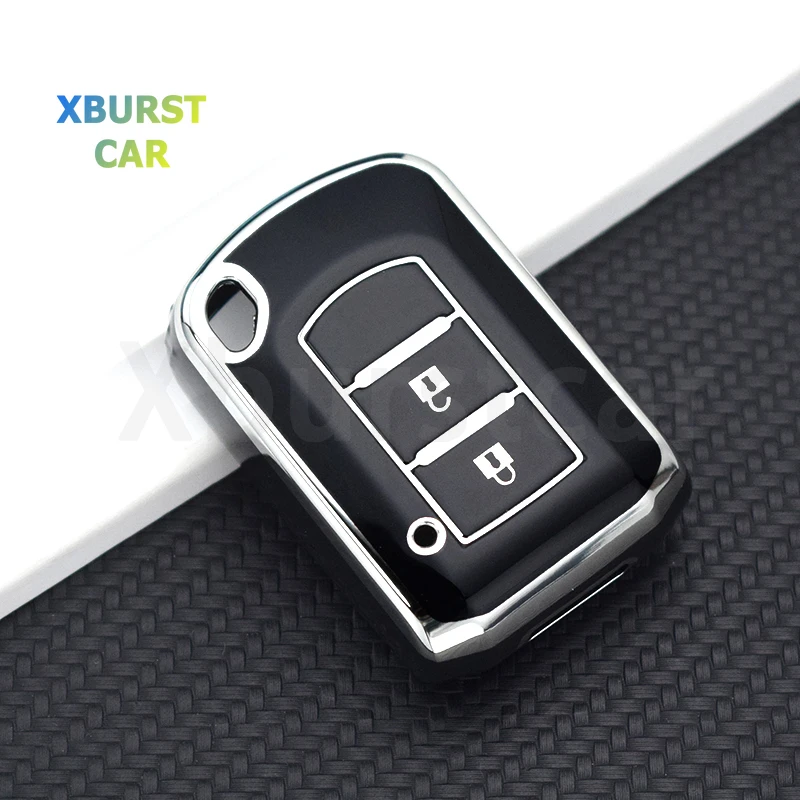 2/3 Buttons Shell Fob Holder for Mitsubishi Eclipse CROSS Outlander SPORT Mirage G4 Lancer Remote TPU Car Key Fob Case Cover