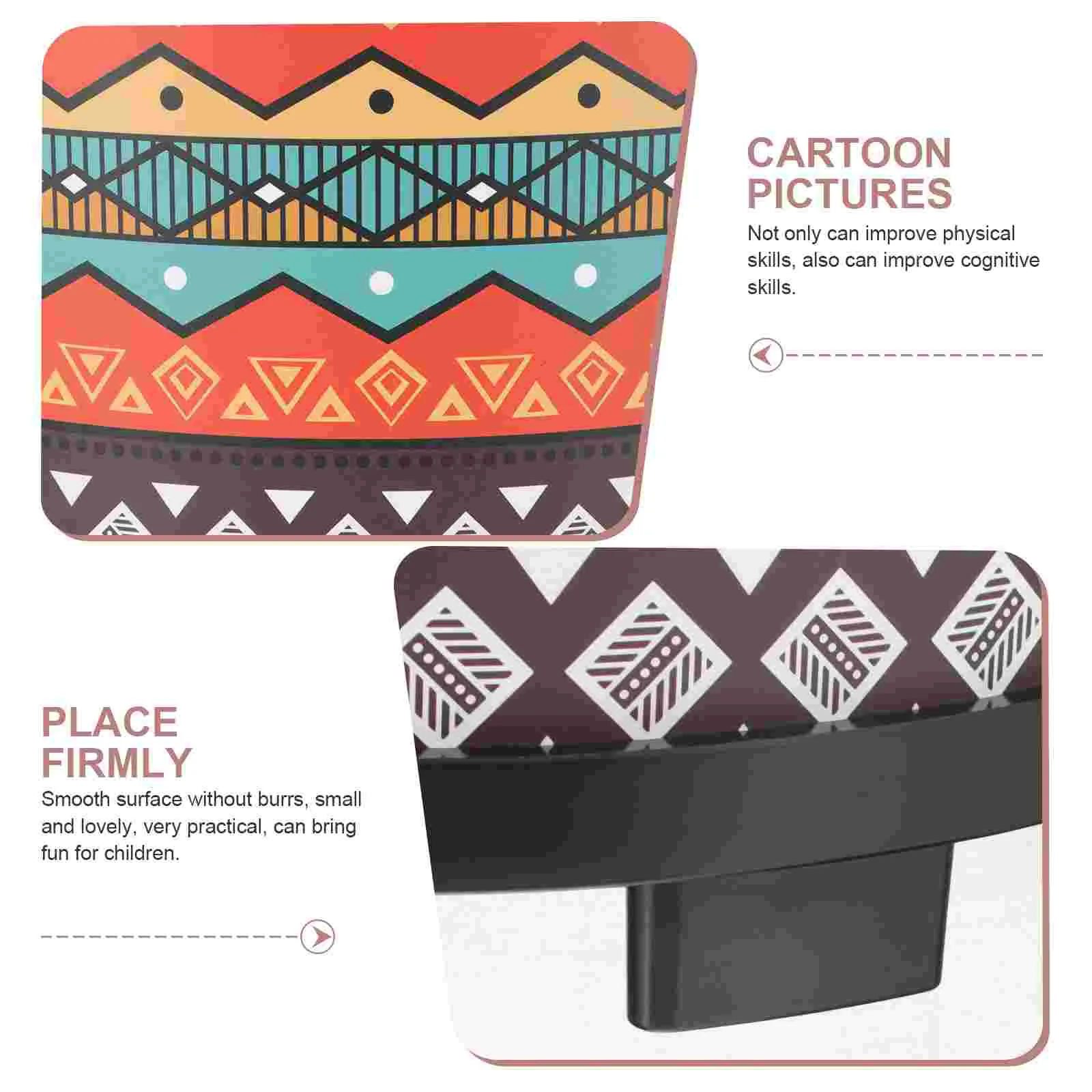 10 بوصة الأطفال طبل أداة الاطفال كمين طبل مع عصا الطابق طبل قرع اللعب الآلات الموسيقية للهدايا الاطفال طبل #2