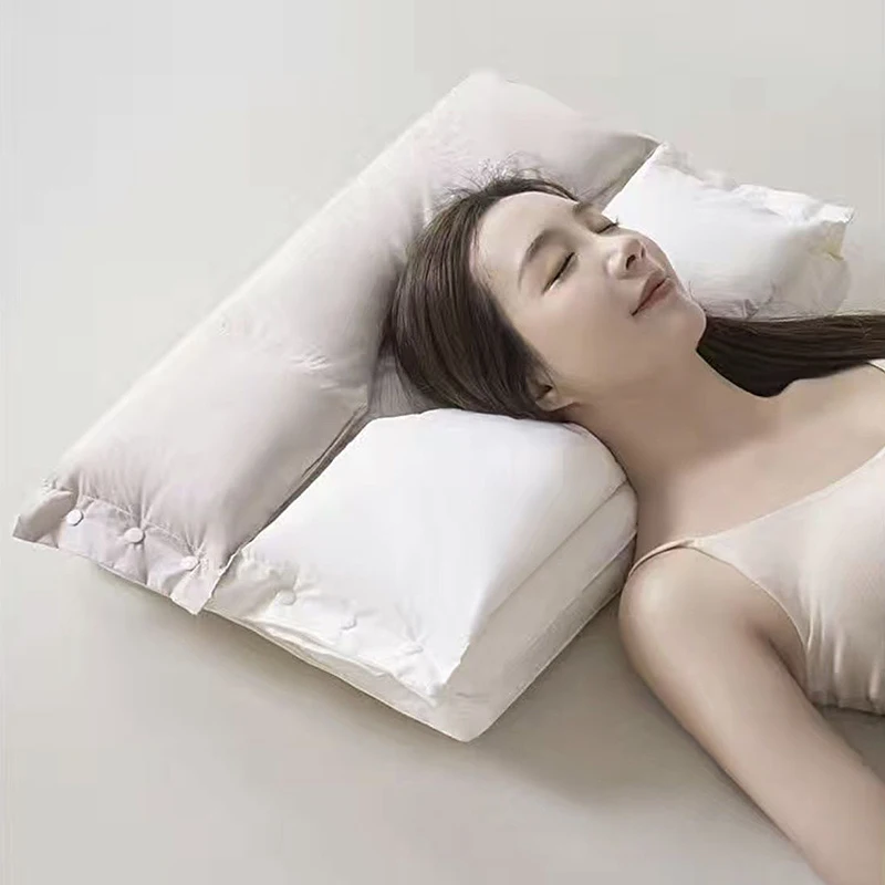 

Sleep Pillow Double Side Sleep to Protect the Cervical Spine Special Pillow Core Traction Pillow Sleep Aid Can Bed Dismantled