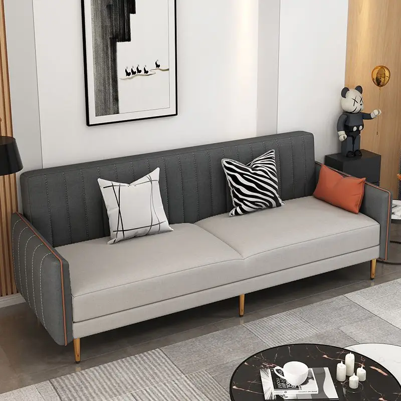 Customized sofa bed technology cloth dual-purpose small apartment single double living room rental house multi-function