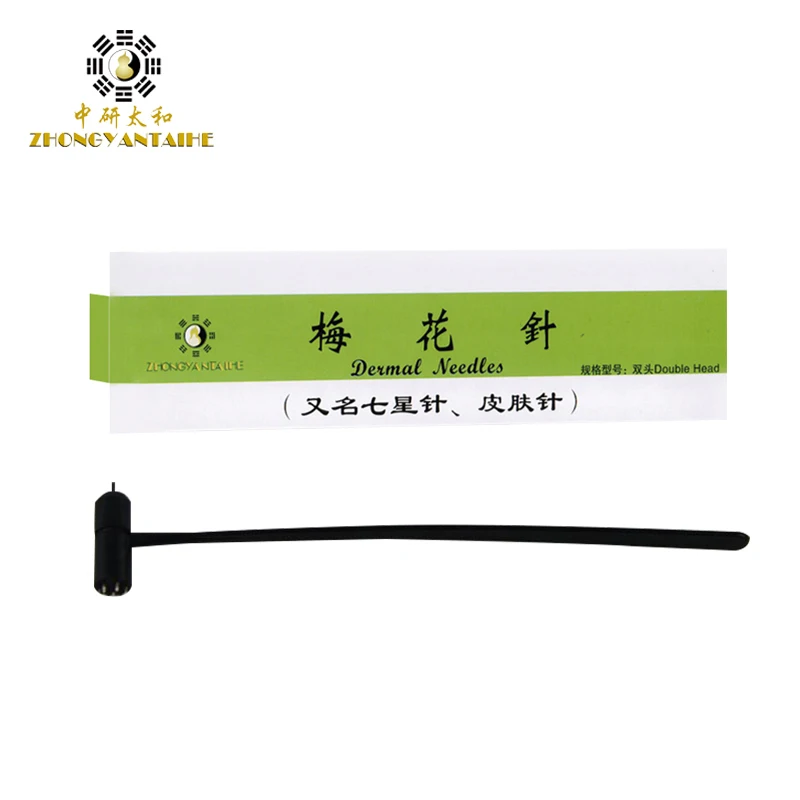 Double Head Dermal Needle Buy 20 Get 2 Free Blood Hammer Disposable Seven Star Plum Blossom Needle Skin Sterile Acupuncture