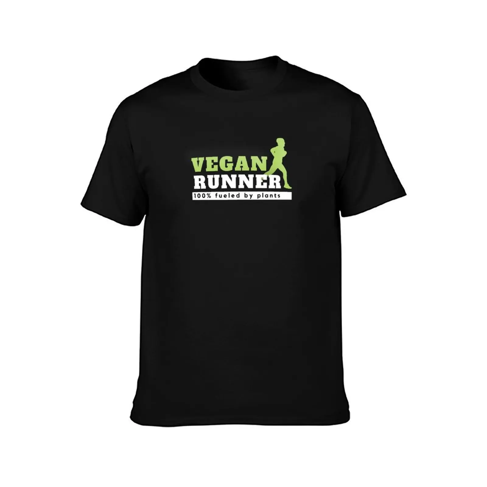 vegan runner sports shirt T-Shirt Summer Casual Cotton Tee Oversized Streetwear Tops Vintage Graphic Print Unisex Men Women