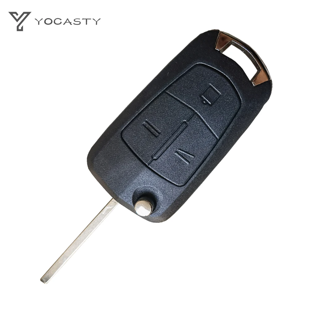 YOCASTY Original LOGO Flip Remote Car Key Shell Case For Opel Vauxhall Corsa D Astra H Zafira B 2004 2005 2006 2007 2008 2013