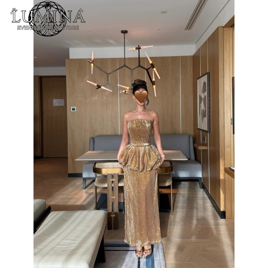Lumina Custom Made Bridesmaid Dresses Wedding Luxury Women's Elegant Party Dress Line A Green Prom Dresses for Special Occasions