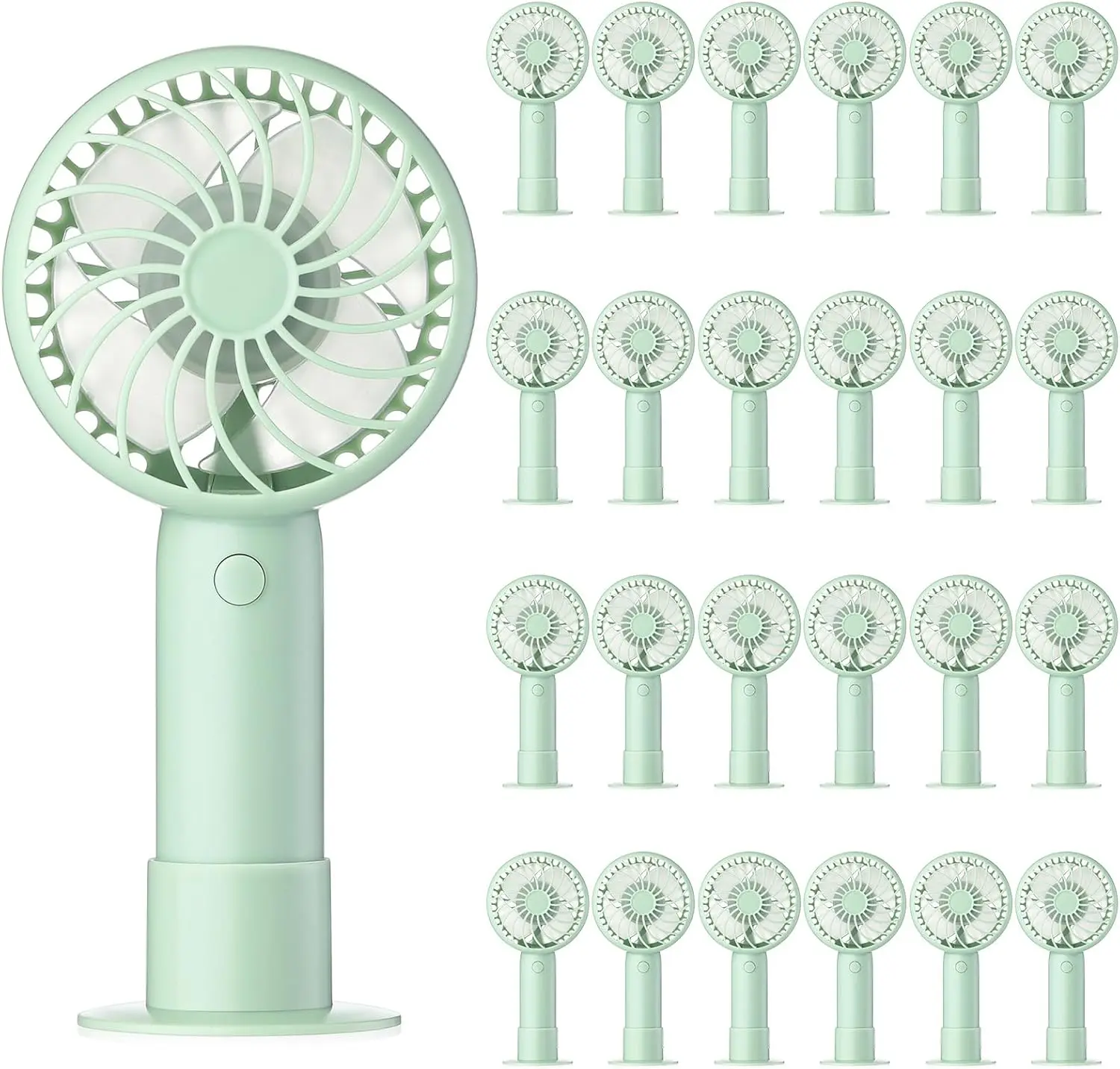

Mini Handheld Fan 3 Speed Personal Small Portable Rechargeable Fan with Base USB for Women Makeup Office Travel Beach Indoor