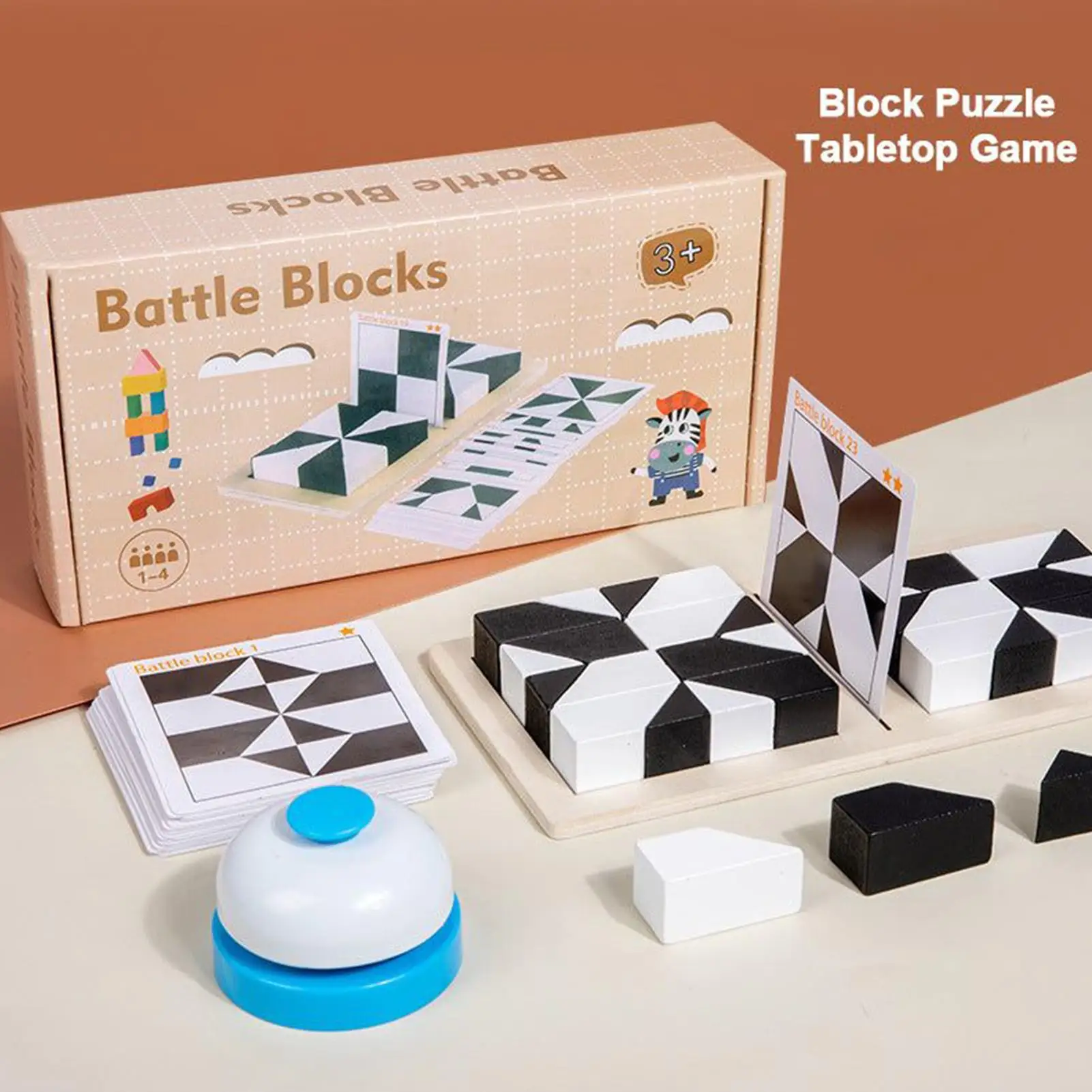 Blokpuzzel Houten logicaspel Brain Teaser-puzzels voor thuisreizen Schoolfeest Klaslokaal Kinderen Tieners Homeschooling Speelkamer