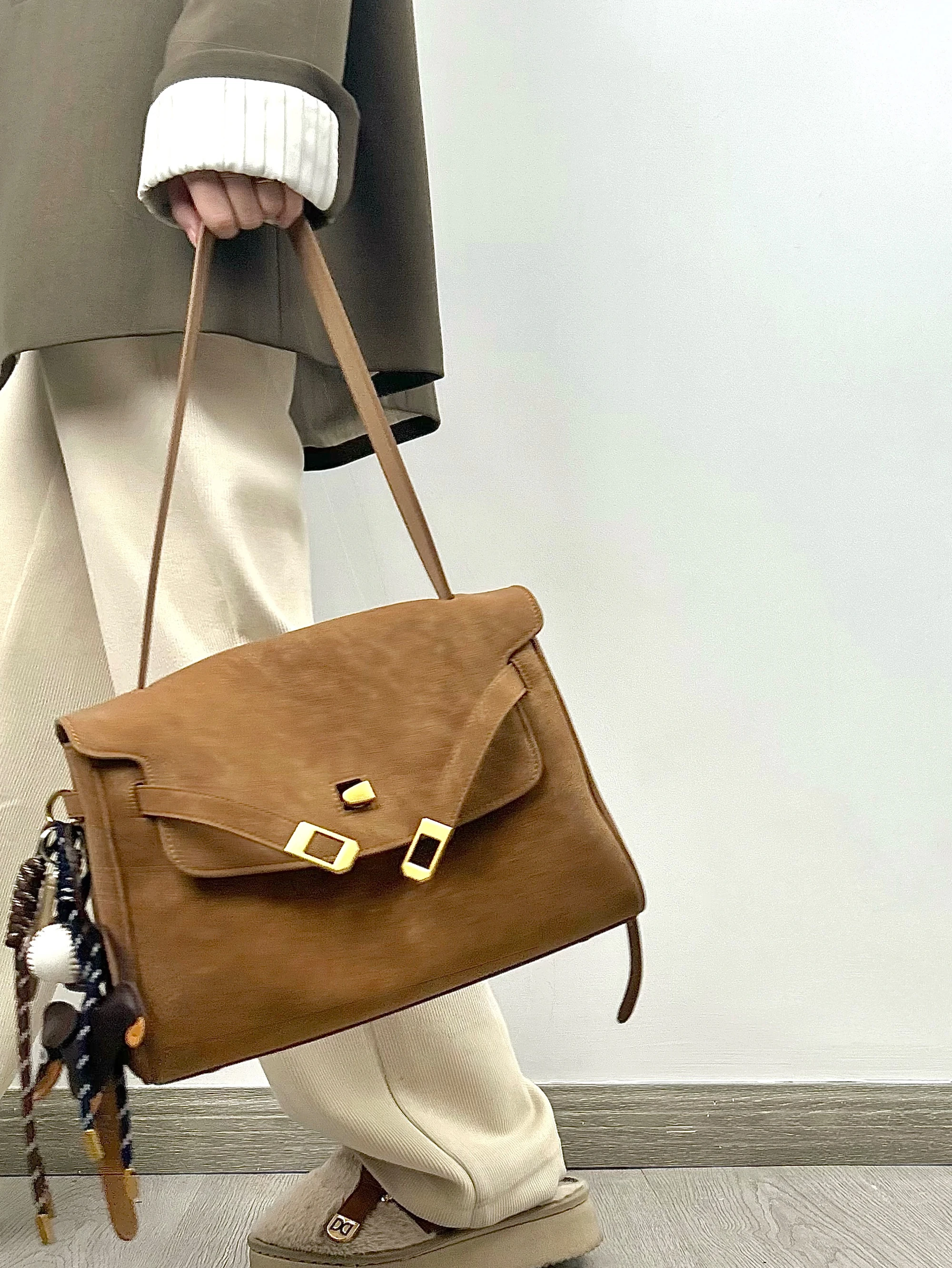 Wuxi Maya 2025 Autumn Winter Versatile Commuter  Bag Color Leather Menger Bag Large Capaci Single oulder Underarm...