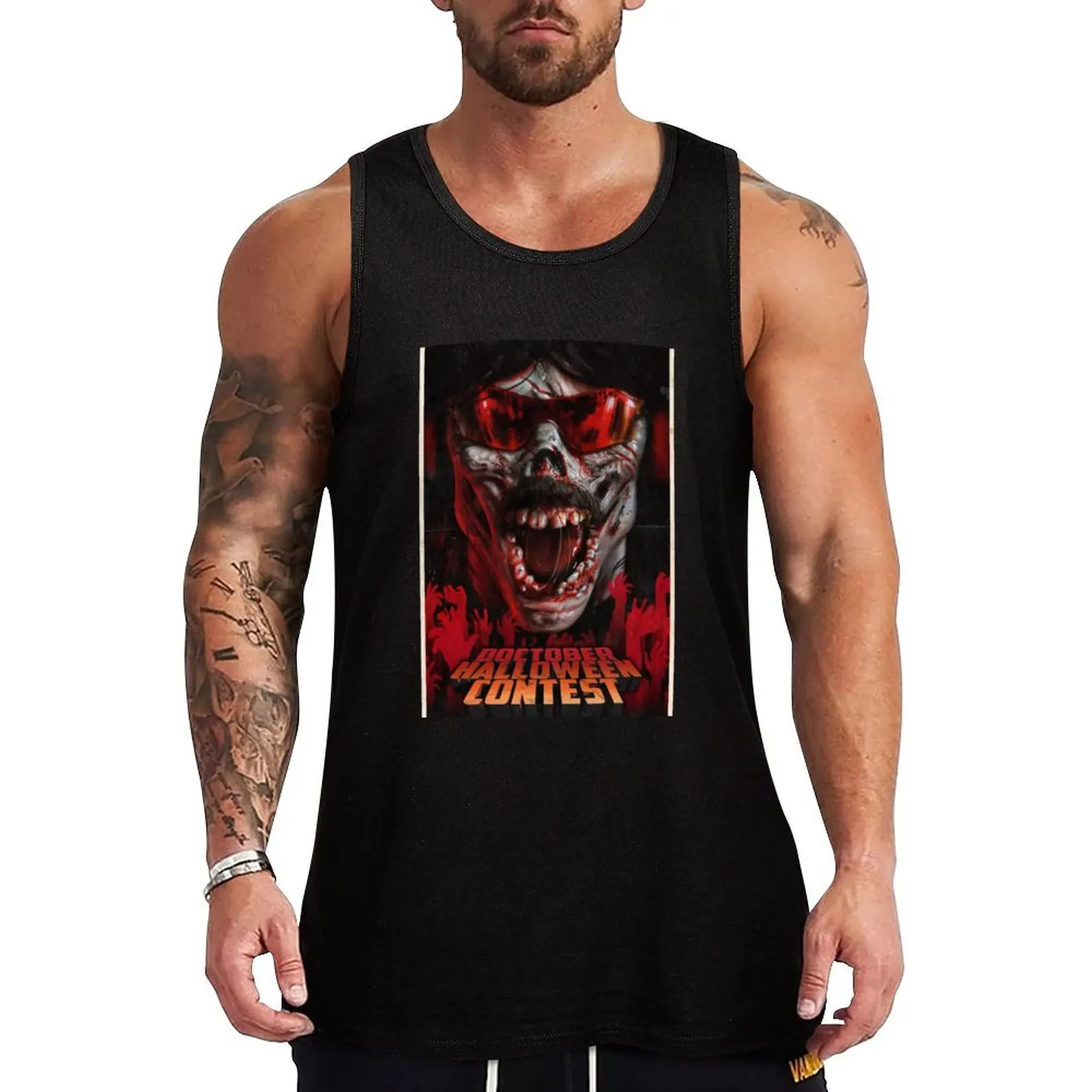 DrDisrespect Doctober Contest Майка Мужская спортивная одежда Жилеты спортивная одежда мужская