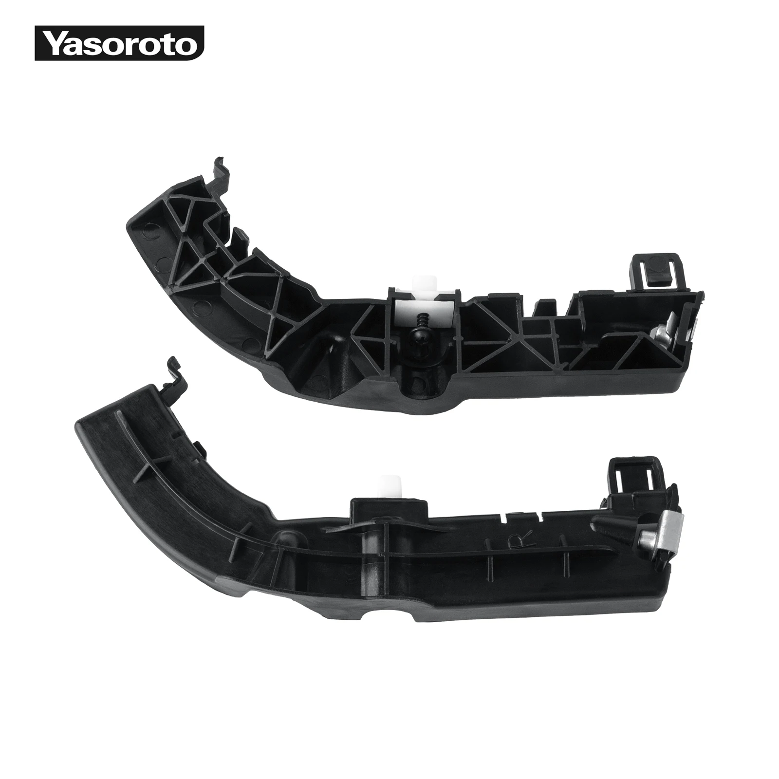 A Pair Durable Plastic Left and Right Front Bumper Support Brackets Fit for Dodge Challenger 68024343AD 68024342AD