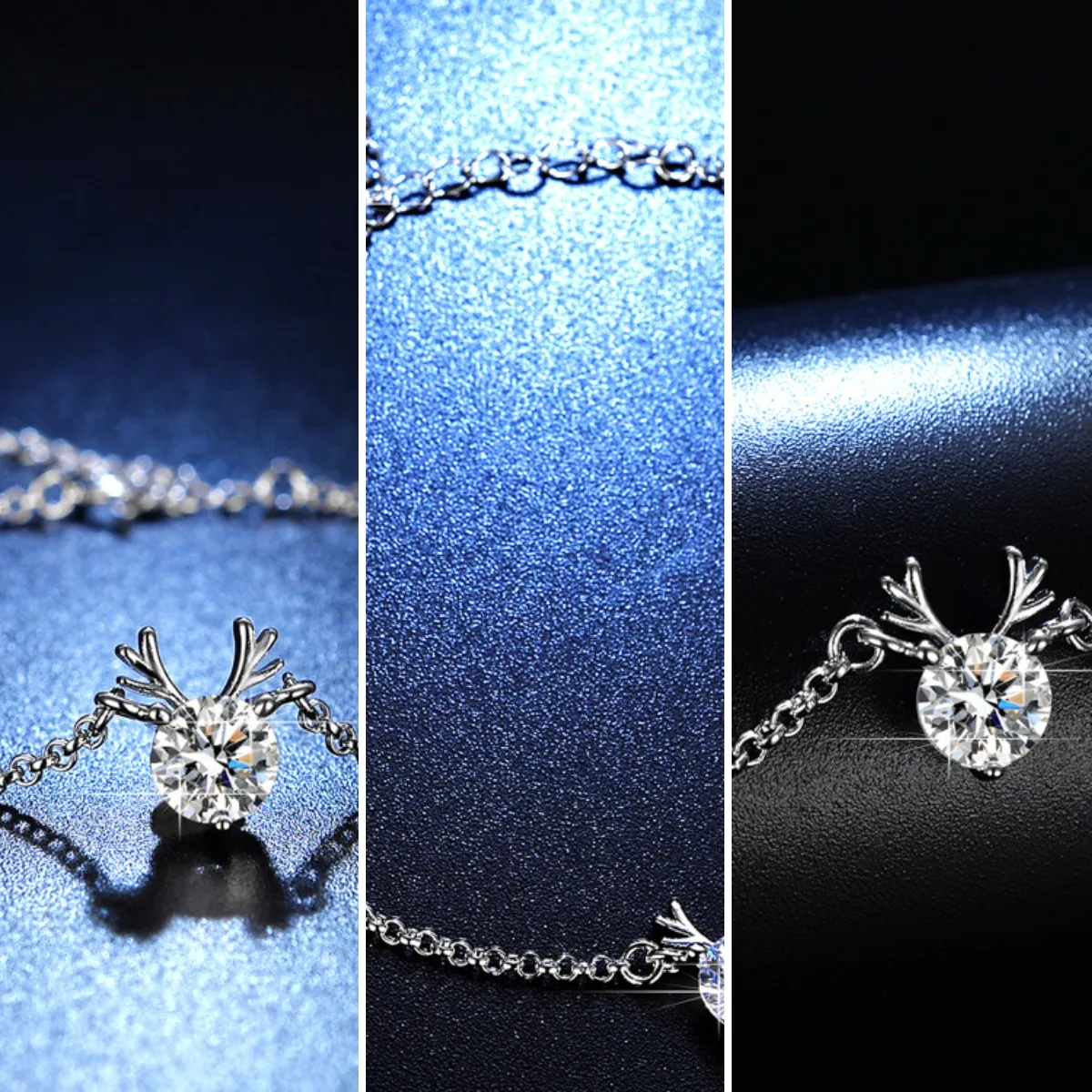 A delicate Korean-inspired geometric bracelet crafted from white copper with diamond-encrusted round accents in white gold tone