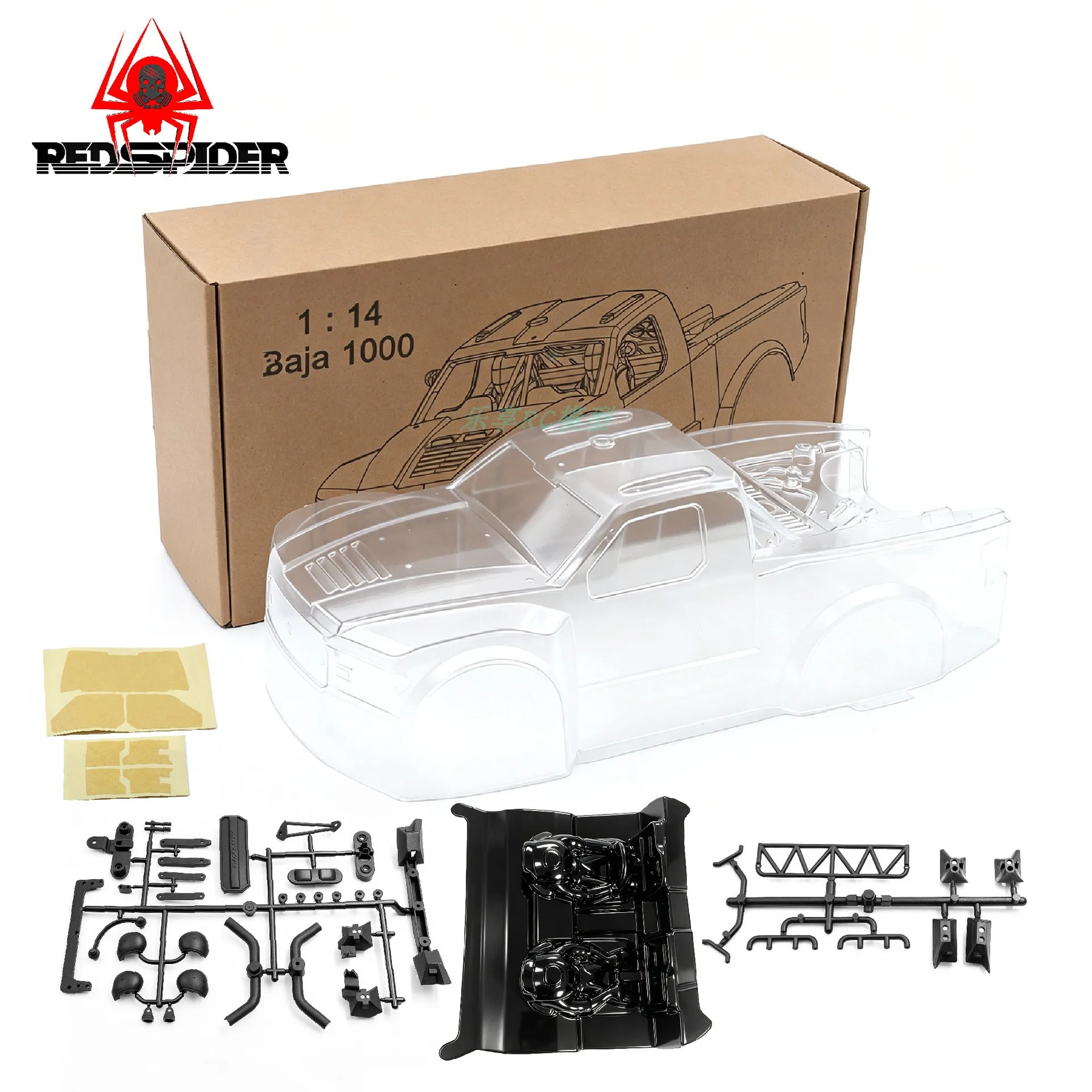 1/14 Bahabaja1000 Short Card ARRMA Mojave MJX FMS Haiboxing JJRC Car Shell