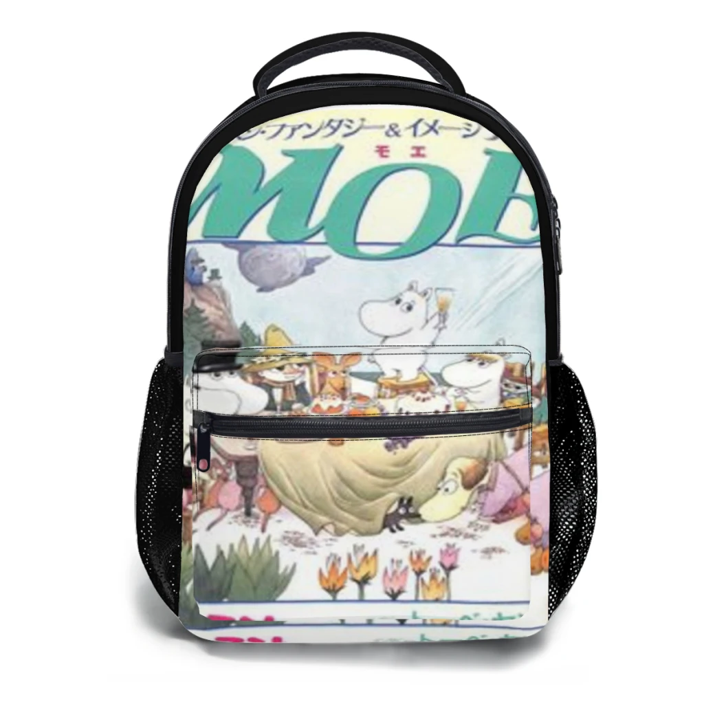 Moomiin nueva mochila de moda bolso de libros de moda de gran capacidad múltiples bolsillos ajustable 17 pulgadas